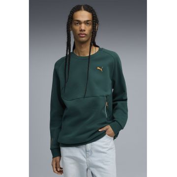 Bluza de trening relaxed fit cu buzunar cu fermoar - Verde englez