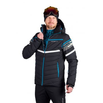 Geaca cu gluga pentru ski Yarognev - Negru/Albastru