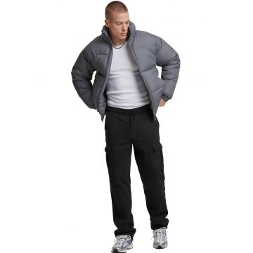 Geaca cu vatelina si buzunare laterale - Gri inchis