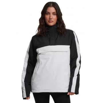 Geaca fara inchidere cu vatelina - Alb/Negru