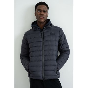 Geaca matlasata Amichoko - Gri inchis