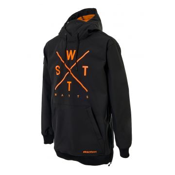 Hanorac cu logo pentru snowboard Orbital - Negru/Portocaliu mandarina