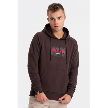 Hanorac  OM-SSPS-0150 - Barbati - Fara fermoar - Cu gluga - Maro inchis