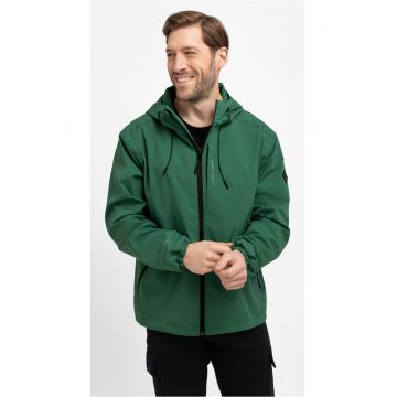 Jacheta de ploaie  J-Kenzi pentru barbati - impermeabila - cu glugi - Verde