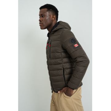 Jacheta usoara cu gluga Alaricana - Verde feriga