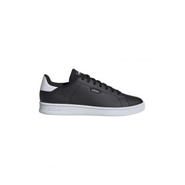 Pantofi sport Urban Court de piele ecologica - Alb/Negru