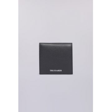 Portofel pliabil din piele - Negru