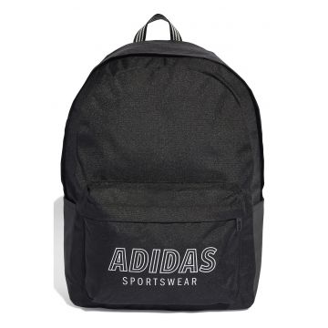 Rucsac cu logo si bretele ajustabile - 27.4 L - Alb/Negru