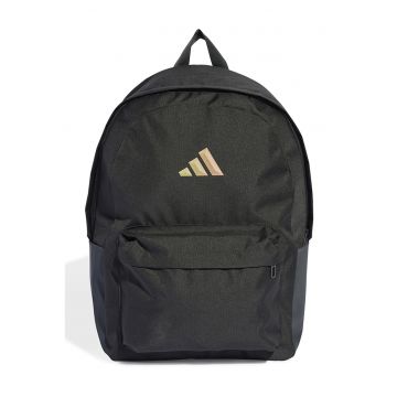 Rucsac din material textil cu barete ajustabile de umar - Negru