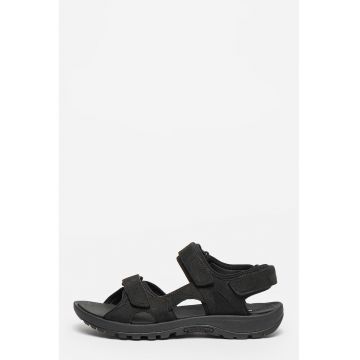 Sandale de piele intoarsa cu velcro Sandspur - Negru