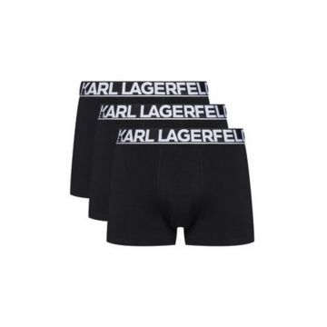 Set 3 perechi boxeri barbati -  Negru - bumbac organic - elastan