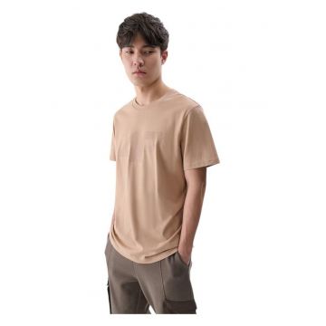 Tricou  barbati - bej - bumbac