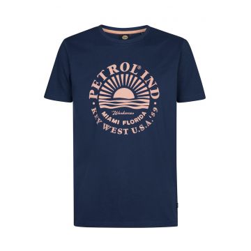 Tricou barbati -  bleumarin - 100 % bumbac