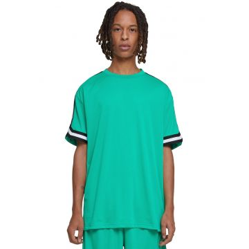 Tricou cu benzi contrastante pe maneci - Mint