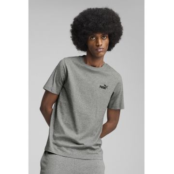 Tricou cu detaliu logo - 54897 - Gri melange