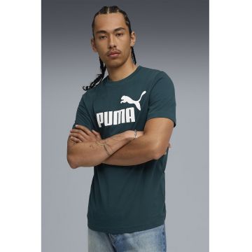 Tricou cu imprimeu logo - Alb/Verde englez