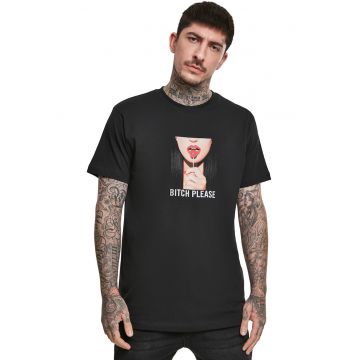 Tricou din bumbac cu imprimeu foto - Negru