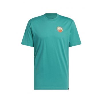 Tricou  Novelty Tee 2 JV8428 Barbati Negru - Turcoaz