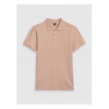 Tricou Polo Barbati  Bej Regular Fit Bumbac 100% - SportStyle - Marimi S-XXL