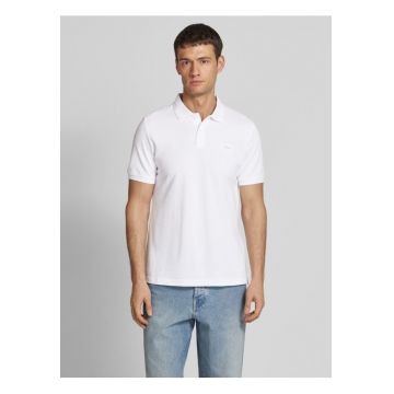 Tricou polo barbati - din 100% bumbac - cu logo - Alb -