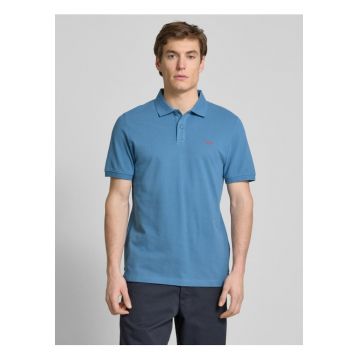 Tricou polo barbati - din 100% bumbac - cu logo - Albastru deschis -