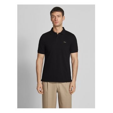 Tricou polo barbati - din 100% bumbac - cu logo - Negru -