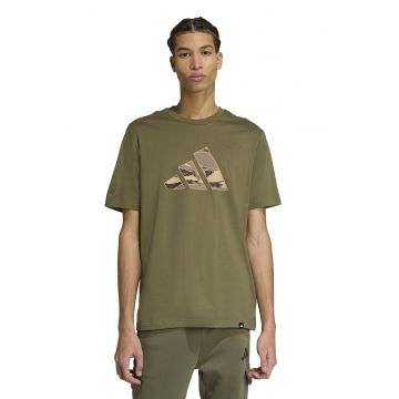 Tricou regular-fit cu imprimeu logo - Kaki