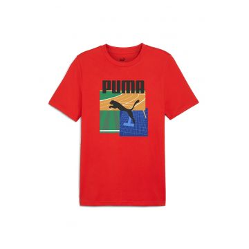 Tricou Summer Sports - Verde/Rosu vermillion/Albastru