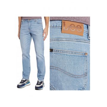 Blugi bărbați Lee  Relaxed Worn New Hill - albastru - Albastru