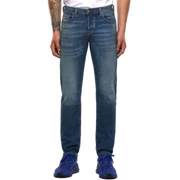 Blugi barbatesti  drept - albastru - bumbac -