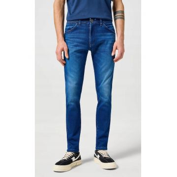 Blugi barbati  Bryson skinny - albastru inchis - elasticitate considerabila - din bumbac -