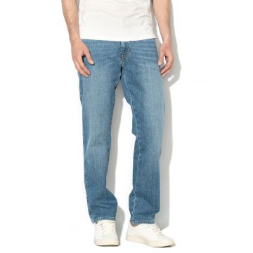 Blugi drepti cu aspect decolorat Texas - Albastru