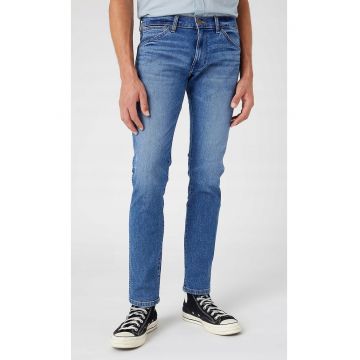 Blugi skinny  Bryson - albastru fumuriu - usor elastici - din bumbac si poliester