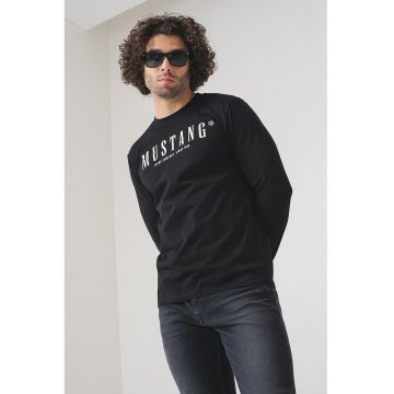 Bluza de bumbac cu logo - Alb/Negru