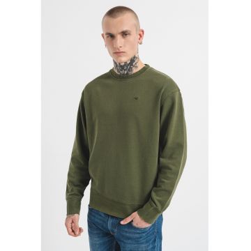 Bluza de trening din bumbac Clio - Verde feriga