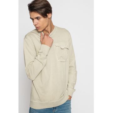 Bluza sport cu buzunar pe piept Jimi - Grej