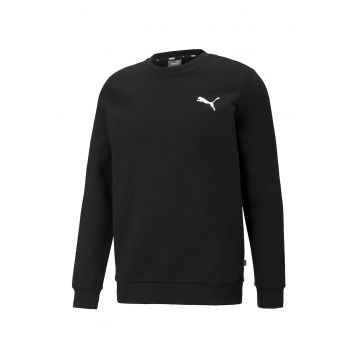 Bluza sport din amestec de bumbac cu decolteu la baza gatului Essentials - Negru - Alb -