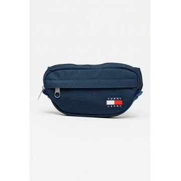 Borseta cu logo Essential - Albastru ultramarin