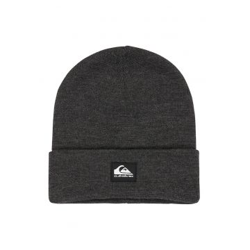 Caciula cu aplicatie logo Brigade - Gri inchis melange