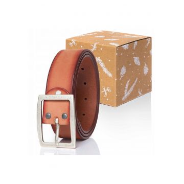 Curea  piele - Portocaliu