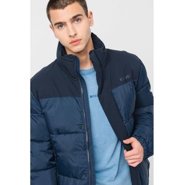 Geaca cu vatelina si fermoar - Bleumarin