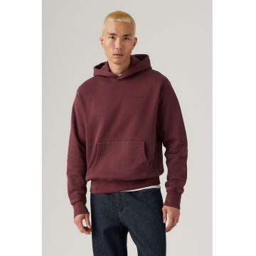 Hanorac cu buzunar kangaroo - Visiniu