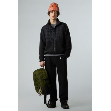 Jacheta usoara cu garnituri din material fleece Hybrid - Negru