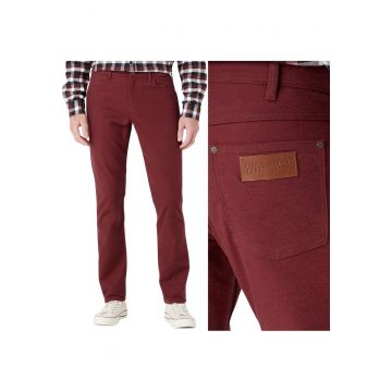 Pantaloni barbati  Greensboro - burgund - W32 L34 - croi drept