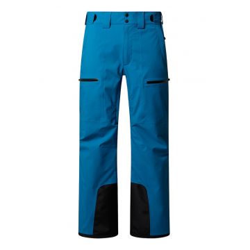 Pantaloni impermeabili si rezistenti la vant pentru ski Chakal - Negru/Albastru