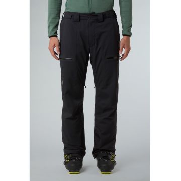 Pantaloni impermeabili si rezistenti la vant pentru ski Chakal - Negru stins