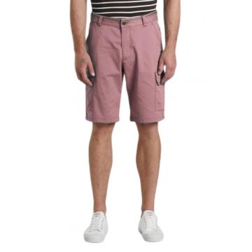 Pantaloni scurti barbati  roz - bumbac organic - croiala clasica - cu buzunare -