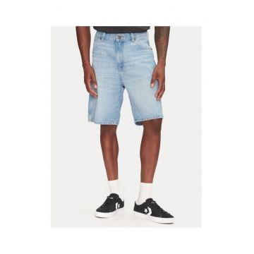 Pantaloni scurti din denim barbati  112362492 - Bumbac - Albastru - Albastru