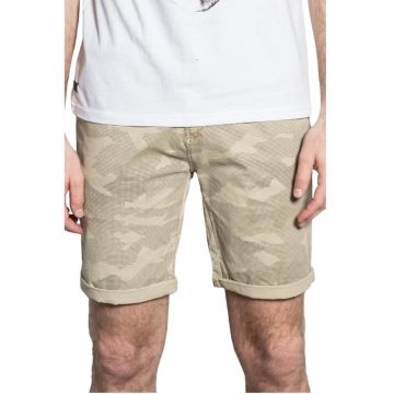 Pantaloni scurti pentru barbati Deelux - bumbac/elastan - bej -