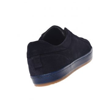 Pantofi sport low-cut de piele intoarsa - Albastru ultramarin